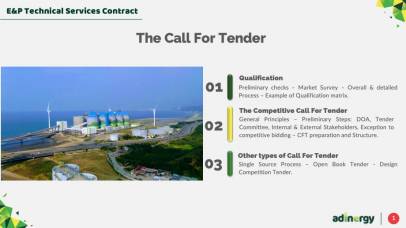 Call For Tender for Service Contract.