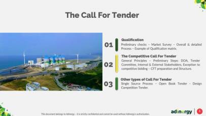 Call For Tender for Service Contract.
