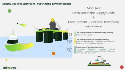 Definition of the Supply Chain & Procurement functions description