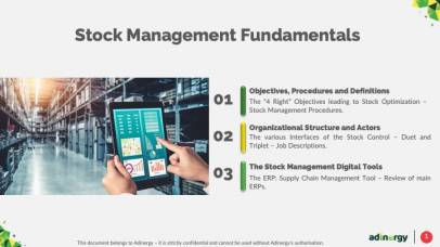Mission & Objectives of Stock Management