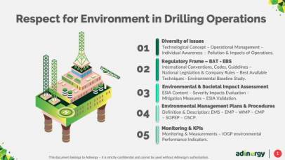 Respect for Environment in Drilling Operations