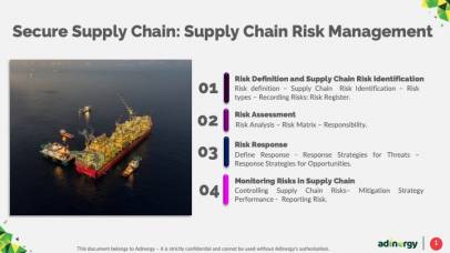 Secure Supply Chain: Supply Chain Risk Management.