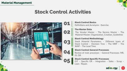 Stock Control Activities