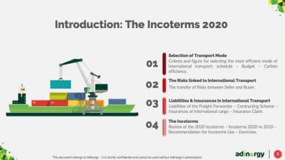 The Incoterms 2020