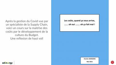 La Culture Budget/Prix/Coûts pour une meilleure performance Achats