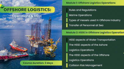 New course release: Offshore Logistics: Operations & HSSE.