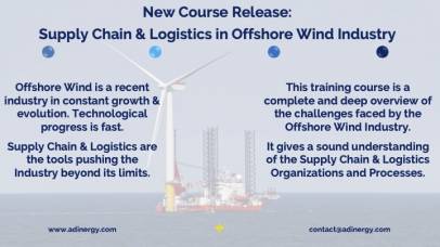 New Course Release: Supply Chain & Logistics in Offshore Wind Industry.